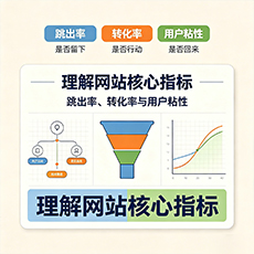余庆建站-理解网站核心指标：跳出率、转化率与用户粘性